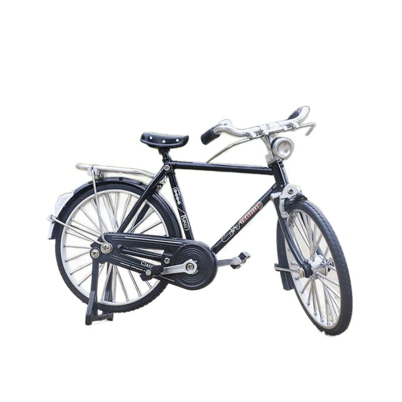 Assembled Bicycle Post 28 Big Bar Bicycle Alloy Bicycle Model Toy Diy Model Ornaments - Image 3